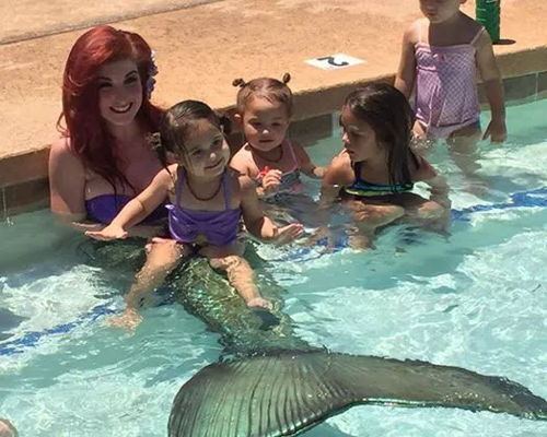 Swimming Mermaid Pool Party